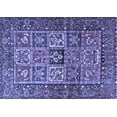 thumbnail image 1 of Ahgly Company Machine Washable Indoor Rectangle Animal Blue Traditional Area Rugs, 2' x 4', 1 of 4