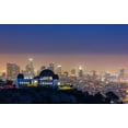 thumbnail image 2 of Toby Harriman Visuals 18x13 White Modern Wood Framed Museum Art Print Titled - L.A. Skyline with Griffith Observatory, 2 of 4