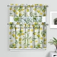 thumbnail image 2 of Boho Kitchen Curtains,Bohemian Flower Kitchen Curtains Sets for Windows,Kitchen Curtain Sink Window Valance 3 Piece Set,Boho Floral Kitchen Decor for Living Room 54x36 Inches, 2 of 6