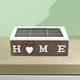 thumbnail image 5 of Caja de té rectangular de madera con tapa, joyero, organizador de escritorio, caja de té 6 cuadrícula, 5 of 6