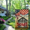 thumbnail image 4 of PHYHOO  Home Sweet Home Patriotic Garden Flag Double Sided Outside, Stars and Stripes Buffalo Plaid Yard Outdoor Flag White, 4 of 6