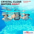 thumbnail image 2 of LifeSupplyUSA Pool Filter Replacement for Bestway Type III/A Cartridge 58012E for Use in 500/800/1500 Gallon Filter Pumps for Above Ground Pools/Spa (3 Pack), 2 of 7