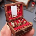 thumbnail image 2 of 1:12 Mini Dollhouse Furniture Set Tiny Jewelry with Decorative Accessories for Micro Scene & Makeup Storage, 2 of 8