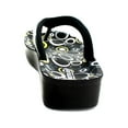 thumbnail image 5 of Aerosoft Hip Hop Comfy Thong Strap Printed Footbed Sandals for Girls, 5 of 5