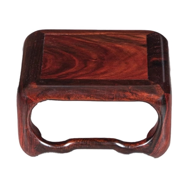 Base cuadrada de bonsái de madera con forma de rama ácida roja, maceta, soporte for plantas de interior