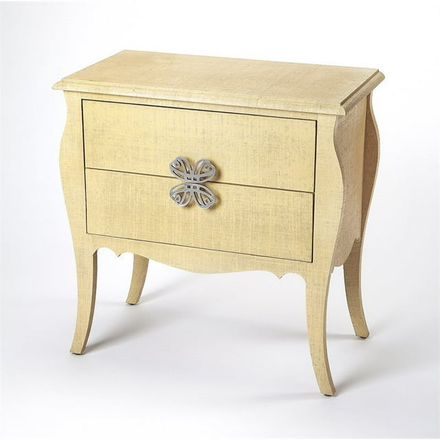 Butler Specialty Felicia Natural Raffia Accent Chest in Beige