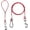 Red, variant on Chew Proof Dog Leash,5Ft Tie Out Cable with Detachable Short Handle,Cable Braided Cord Steel Training Dog Leash for Teething Puppies Small Medium and Large Dogs Purple,5 FT