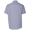 thumbnail image 3 of Men's Cutter & Buck Light Blue Northern Arizona Lumberjacks Vault Stretch Oxford Short Sleeve Button-Down Shirt, 3 of 3