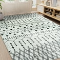 thumbnail image 5 of Ultrug Vintage Rugs Boho Geometric Moroccan Area Rug Soft Carpet for Bedroom Living Room Home Decor,4'x6',Beige, 5 of 7