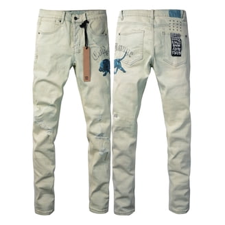 2025 Ksubis Jeans brand Jeans Men's Jeans Casual Comfort Holes
