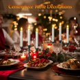 thumbnail image 2 of PChero 10 Pcs Rechargeable Flameless Taper Candles with Charging Station, 6.7" LED Candles with Remote & Timer, Battery Operated, 2 of 9