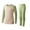 Green, variant on HAiming Boys Girls Thermal Underwear 2 PCS Set Thickened Long Johns Base Layer Kids Color Block Sleepwear
