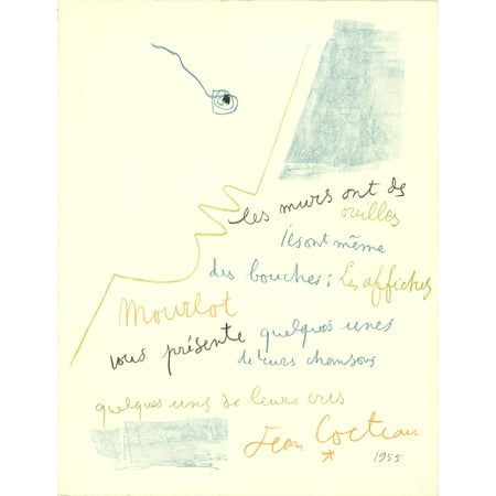 Jean Cocteau Mourlot 1955 Lithograph - 