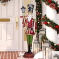 thumbnail image 2 of Northlight 52" Red and Green Lighted Nutcracker with Lantern Christmas Decoration, 2 of 5