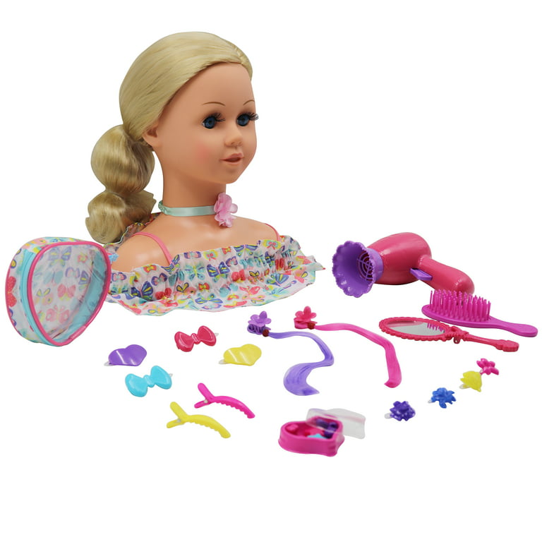 Dream Collection Hair Styling Set - Doll Head Hair & Makeup Playset - Gi-Go  Dolls, Playset, Kids 3+ 
