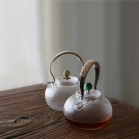 

Hexiuwan Tea Pot Handle with Hemp Rope Heat Insulation Iron Kettle Grip Replacement for Home