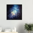 thumbnail image 2 of A Moonlit Highland Wood | Signed Fine Art Prints By Scottish Artist Hunter | Unframed or Varied Frames Available, 2 of 15
