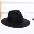 thumbnail image 1 of Sombrero Outback de fieltro de lana triturable para mujer Sombrero Panamá ala ancha, 1 of 2