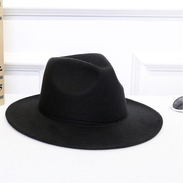 Sombrero Outback de fieltro de lana triturable para mujer Sombrero Panamá ala ancha