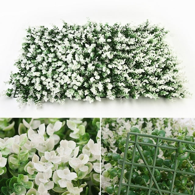 Artificial Mat Grass Lawns Wall Hedge Fence Foliage Panel Home Wedding Decor,16x24inch