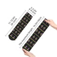 thumbnail image 5 of Bingfone Mardi Gras Fleur De Lis Design Patterned Men'S Women'S Casual Cotton Socks, 5 of 9