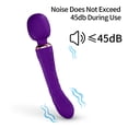 thumbnail image 4 of MLSICE 10 Vibration modes doulble ended female vibrator ,usb rechargeable daily life waterproof soft silicone vibrator with dual motors for women couple - Black, 4 of 6