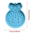 thumbnail image 5 of pseurrlt Christmas Resin Molds Silicone Resin Christmas Ornaments Round Shape Pendant Molds For Epoxy Resin Crafts Jewelry Keychain Making, 5 of 5
