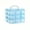 blue, variant on 3-layer 18 Compartment Transparent Storage Box, Jewelry and Toy Storage Box, Suitable for Kitchen, Bathroom, Bedroom