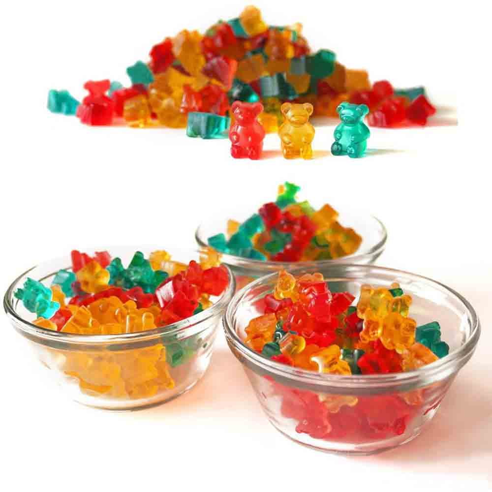  Large Gummy Bear Mold Bpa Free - Set of 3-5 Animals - 3  Droppers, Silicone Gummy Molds, Candy Mold : Home & Kitchen