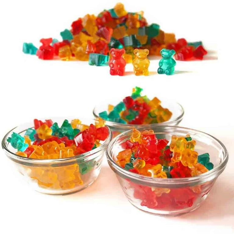 150 Cavities / 3 Trays Gummy Bear Candy Molds Silicone - Chocolate Gummy  Molds with 1 Dropper Non-stick Silicone Candy Molds Nonstick Food Grade  Silicone 