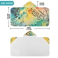 thumbnail image 4 of Yayeee Kids Hooded Towels Toddler Soft Absorbent Beach Bathing Wrap 50" x 23.5", Colorful Plants, 4 of 5