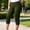 Green, variant on LIaqionyy Women's Plus Size Capri Pants Casual Straight Leg Elastic Waist Cropped Pant Trousers with Pockets