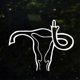 thumbnail image 2 of 5Pcs Uterus Vinyl Die Cut Decal Bumper Stickers Women Abortion Rights Sticker for Window Car Truck Laptop, 2 of 4