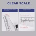 thumbnail image 2 of HannLk Multipurpose Rolling Parallel Ruler Plastic Drawing Ruler Measurement Tool, 2 of 7