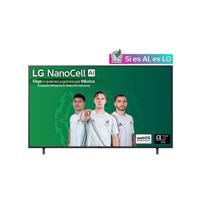 Pantalla 75 pulgadas LG AI NanoCell NANO80 4K Smart TV 2025