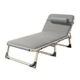 thumbnail image 2 of Single Person Folding Bed Camping Folding Bed Folding Reclining Lounger Single Bed Recliner Folding Bed Single Person Folding Reclining Lounger For Camping Office Lunch Break, 2 of 8