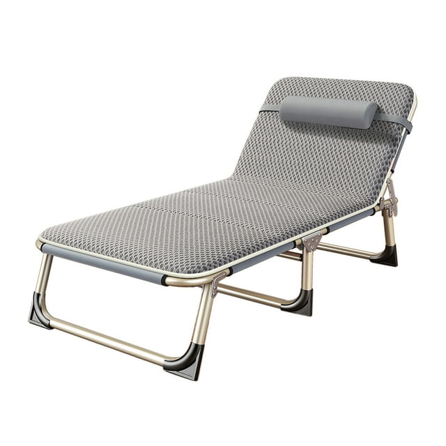 Folding Bed Single Person Folding Bed Camping Folding Bed Folding Reclining Lounger Single Bed Recliner Folding Bed Single Person Folding Reclining Lounger For Camping Office Lunch