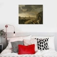 thumbnail image 4 of Orinice  Aelbert Cuyp-A View of Vianen with A Herdsman And Cattle by A River Decorative Painting Canvas Wall Art Living Room Bedroom Painting Unframed20''X16'' 20x16in, 4 of 5