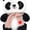 Pink, variant on 9.8'' Panda Dolls with Love Heart Scarf, Soft Stuffed Plush Animal Toys Plushies Birthday Gifts for Her/Girlfriend Lover Mom (Pink)