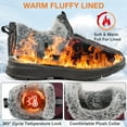 thumbnail image 3 of Ecetana Snow Boots for Women Winter Slip On Ankle Boots Waterproof Outdoor Anti Slip Shoes, 3 of 6