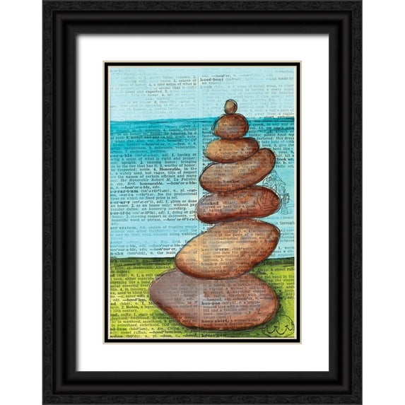 Allemand, Sue 11x14 Black Ornate Wood Framed with Double Matting Museum Art Print Titled - Balance III