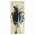 thumbnail image 4 of ZUCKER Roaring 20's Bridal Gatsby Feather Headband with Rhinestone Leaf (Black and Silver), 4 of 5