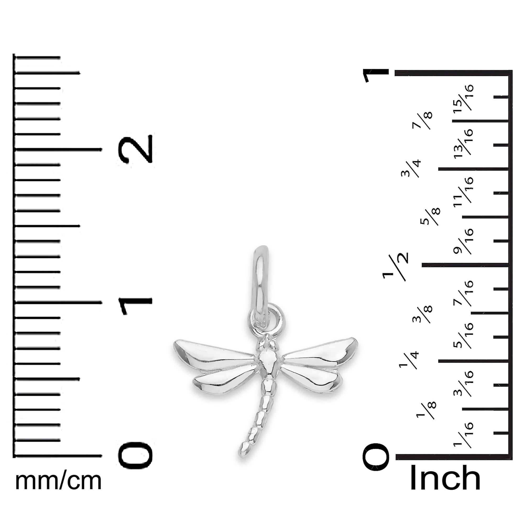 Golden Fire Dragonfly Bracelet Charm 925 Sterling Silver