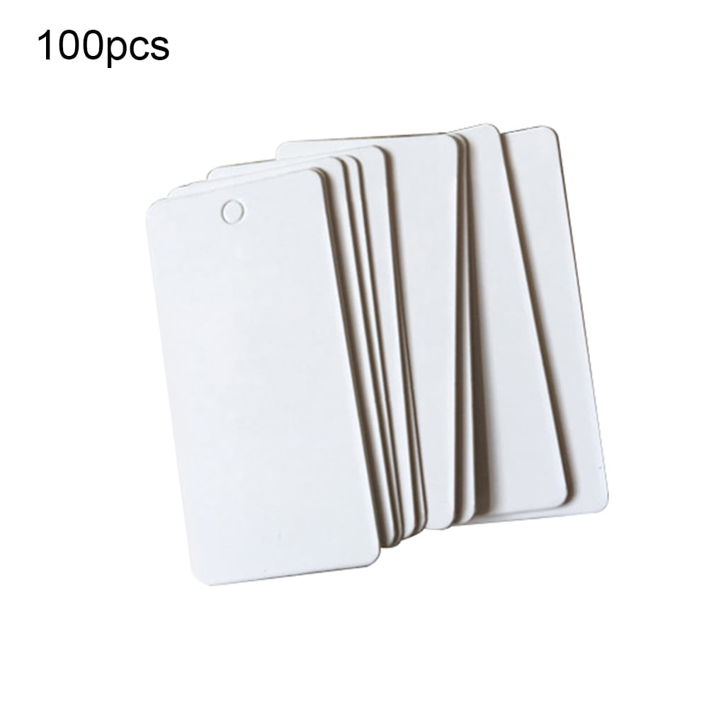 Wholesale 100PCS Rectangle Jewelry Label Price Tags With Elastic String 40x20mm 