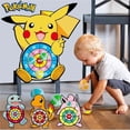 thumbnail image 3 of Tablero de dardos de Pokémon para niños, juguete educativo interactivo de dibujos animados de Pikachu Squirtle, bola pegajosa, juego deportivo familiar, regalo de cumpleaños, 3 of 4