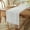 Pure white, variant on Handwoven Polyester Table Runner with Fringe - 13"x79" Farmhouse Lace Tablecloth for Dining Table, Christmas, Thanksgiving, Rustic Wedding Decor (Ivory)