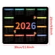 thumbnail image 3 of Alfombrilla de ratón con calendario 2026 | Alfombrilla de escritorio grande con base de goma antideslizante | Alfombrilla de ratón compacta de tamaño estándar para planificador, trabajo de oficina,, 3 of 7