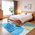 thumbnail image 2 of Ultrug Boho Vintage Rugs Non Slip Area Rug Soft Carpet for Living Room Bedroom Home Decor Office,5'x8',Blue, 2 of 7