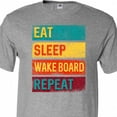 thumbnail image 4 of Inktastic Wakeboarding Eat Sleep Wakeboard Repeat T-Shirt, 4 of 5