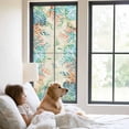 thumbnail image 2 of Beach Coastal Window Privacy Film, Summer Coral Starfish Nautical Ocean Vintage Static Cling UV Sun Blocking Heat Control Window Tint Day and Night, Non-Adhesive One Way Privacy Cover 29.5''x78.7'', 2 of 7